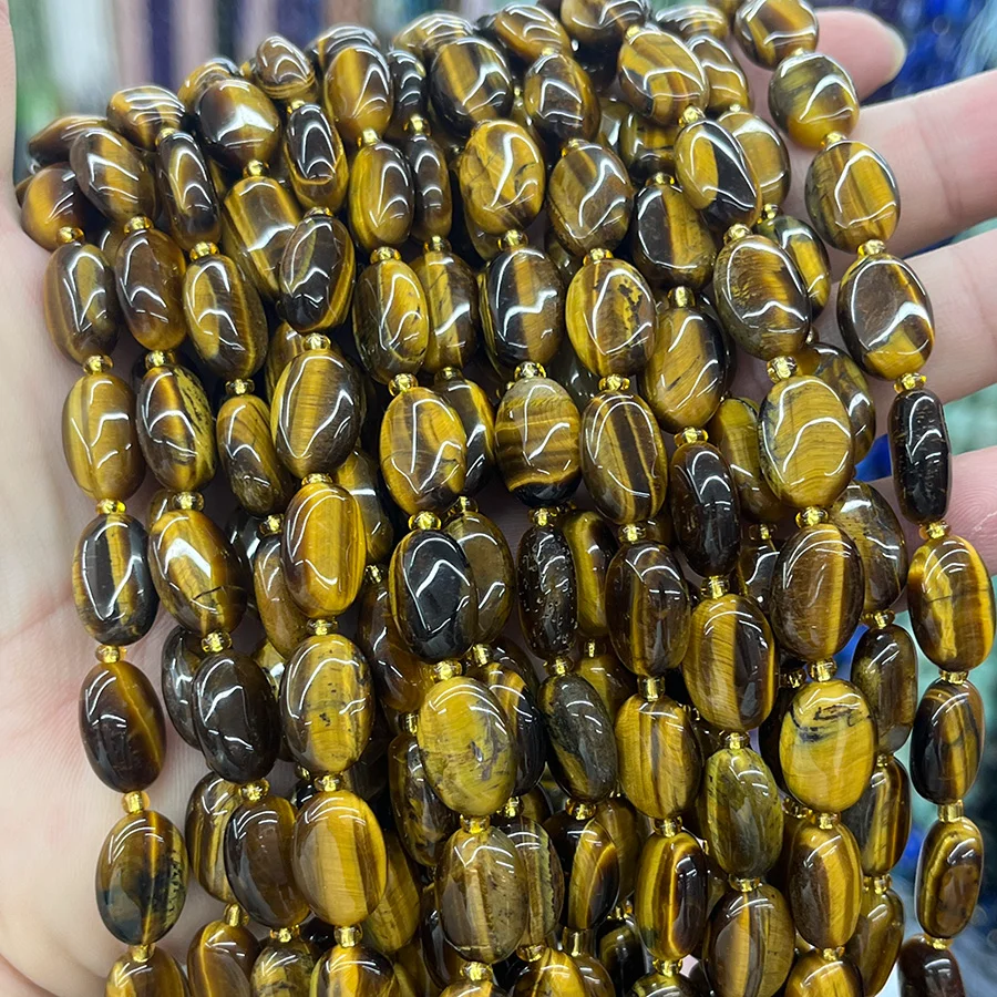 Tigerauge Cabochon 10mm kaufen - natuerlich & unbehandelt | Moss Crystal