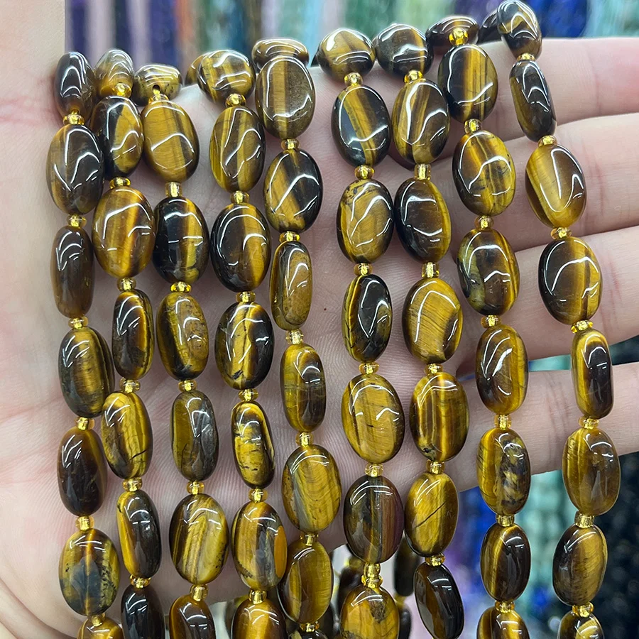 Tigerauge Cabochon 10mm kaufen - natuerlich & unbehandelt | Moss Crystal