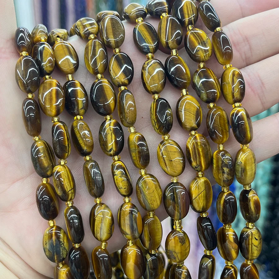 Tigerauge Cabochon 10mm kaufen - natuerlich & unbehandelt | Moss Crystal