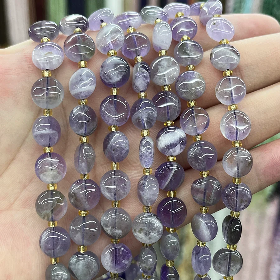 Amethyst Cabochon kaufen - natuerlich & unbehandelt | Moss Crystal