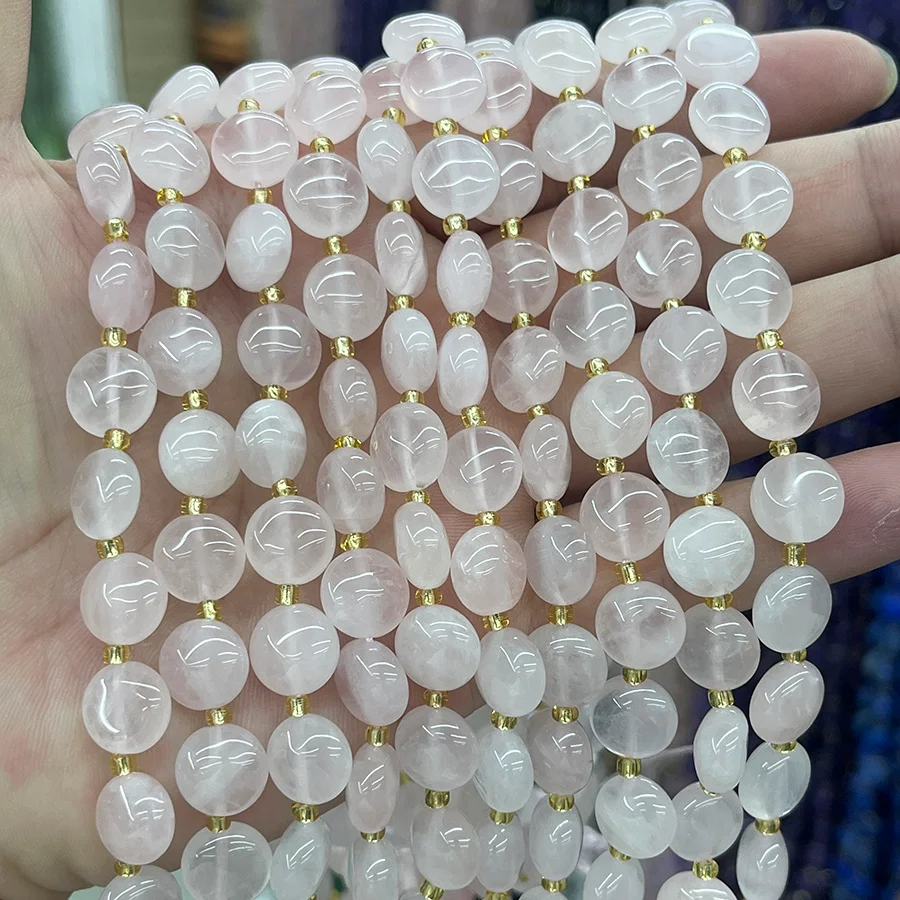 Rosenquarz Cabochon kaufen - natuerlich & unbehandelt | Moss Crystal