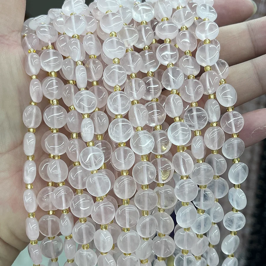 Rosenquarz Cabochon kaufen - natuerlich & unbehandelt | Moss Crystal
