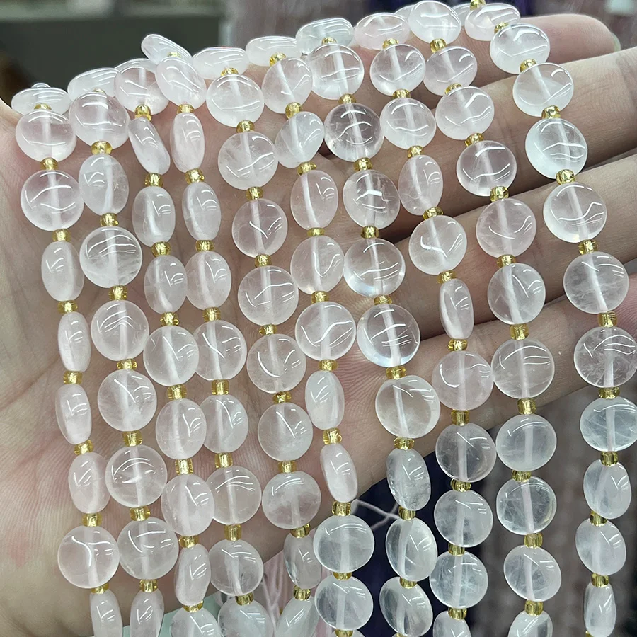 Rosenquarz Cabochon kaufen - natuerlich & unbehandelt | Moss Crystal