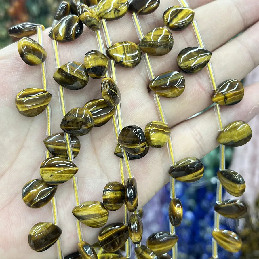 Tigerauge Cabochon 10mm kaufen - natuerlich & unbehandelt | Moss Crystal