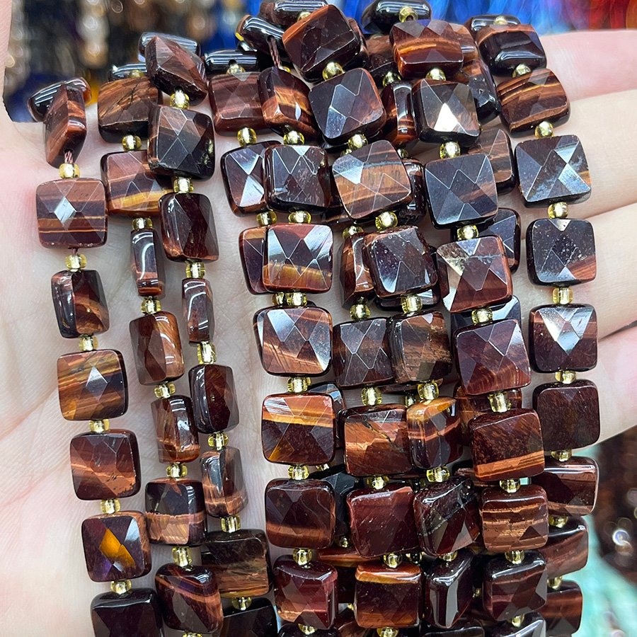 Schneeflocken-Obsidian Würfel 8mm - MossCrystal