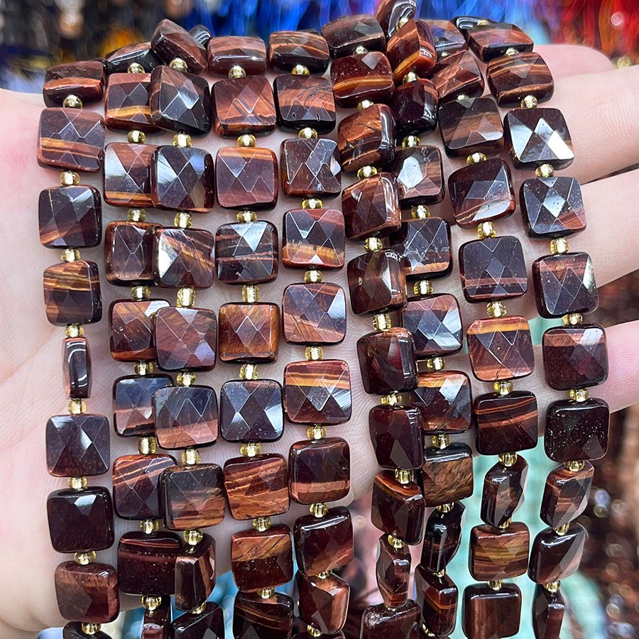 Schneeflocken-Obsidian Würfel 8mm - MossCrystal