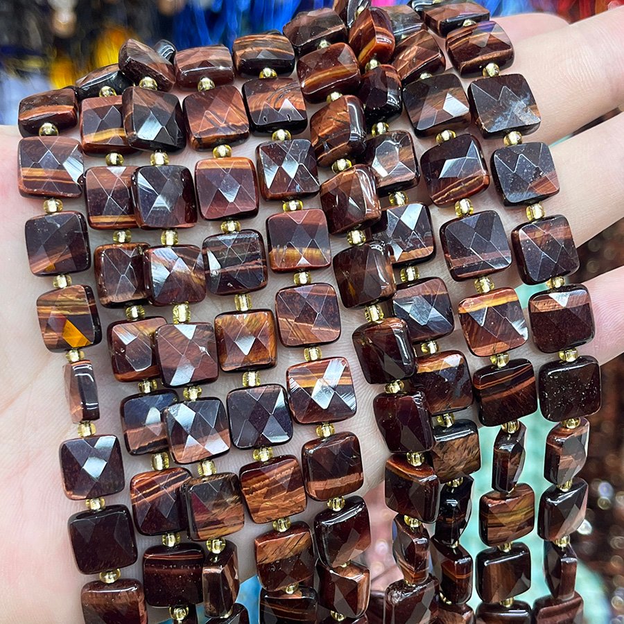 Schneeflocken-Obsidian Würfel 8mm - MossCrystal